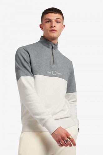 Colour Block Half Zip Sweatshirts