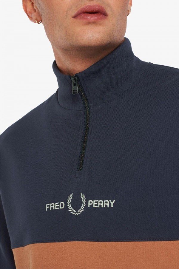 Colour Block Half Zip Sweatshirts Colour Block Half Zip Sweatshirts