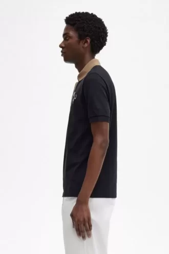 Contrast Collar Men’s Polo Shirt