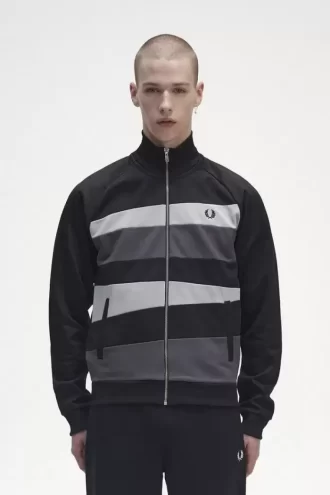 Contrast Panel Men’s Track Jackets