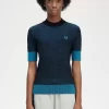 Contrast Rib Short Sleeve Women’s Jumper Contrast Rib Short Sleeve Women’s Jumper