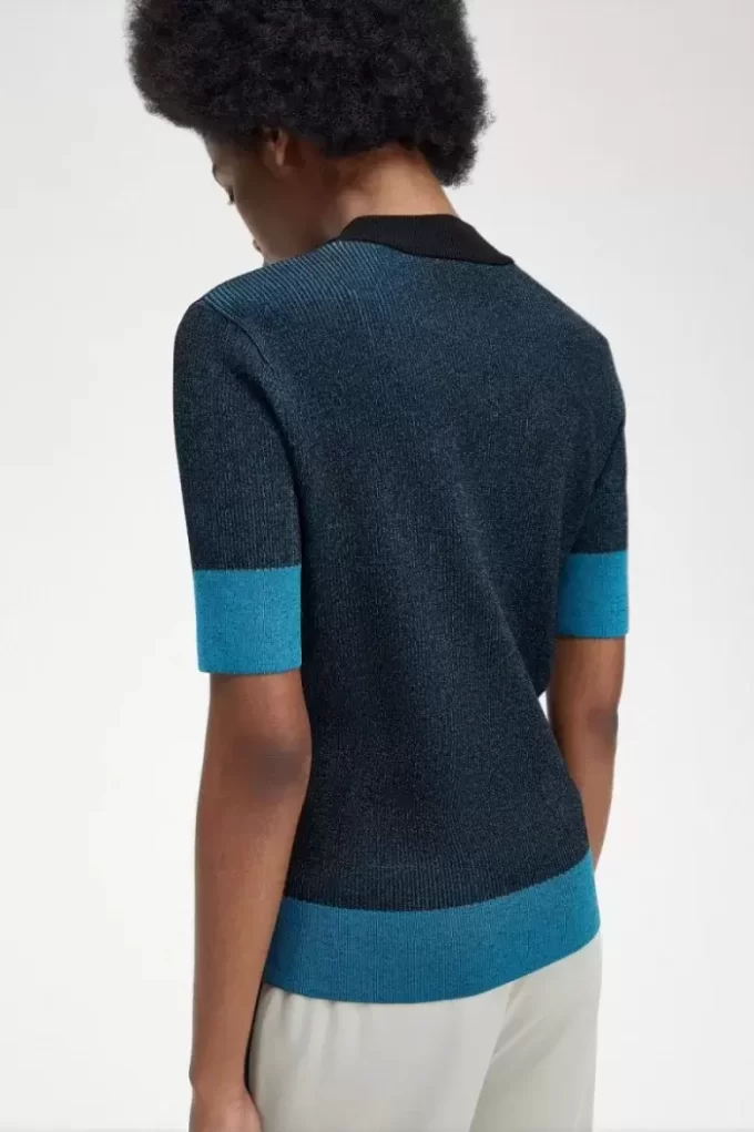 Contrast Rib Short Sleeve Women’s Jumper Contrast Rib Short Sleeve Women’s Jumper