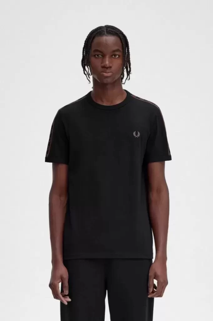 Contrast Tape Ringer Men’s T-Shirt