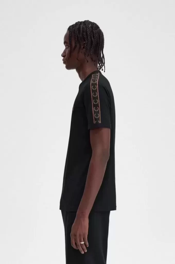 Contrast Tape Ringer Men’s T-Shirt