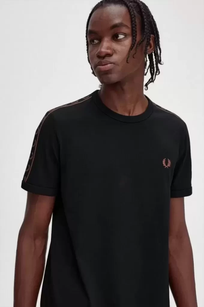 Contrast Tape Ringer Men’s T-Shirt