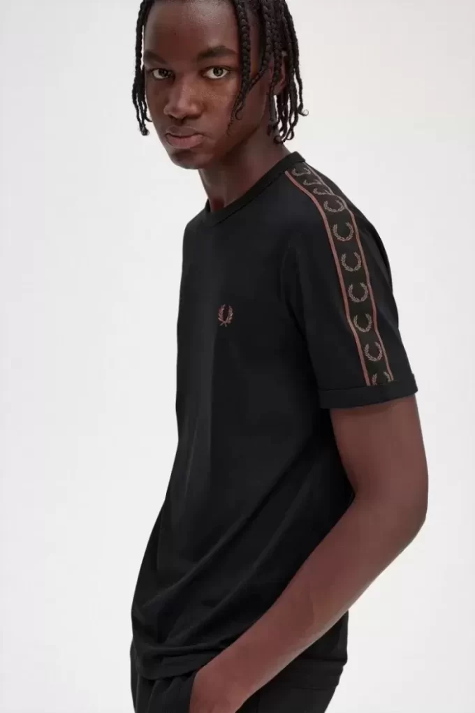Contrast Tape Ringer Men’s T-Shirt