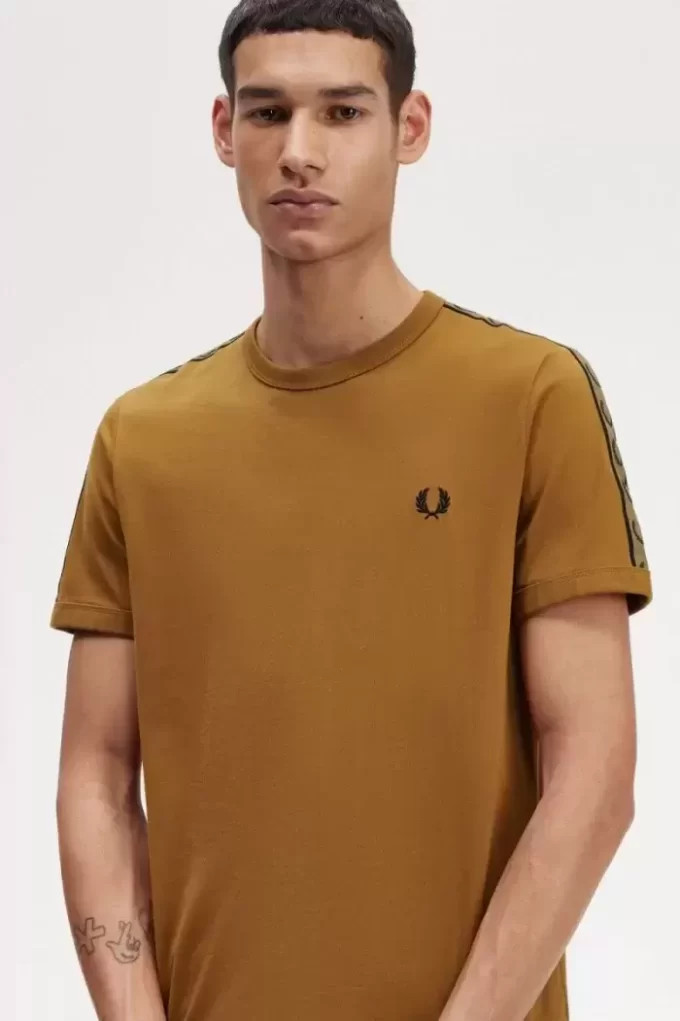 Contrast Tape Ringer Men’s T-Shirt