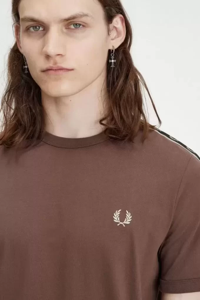 Contrast Tape Ringer Men’s T-Shirt