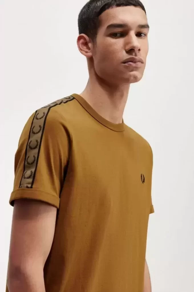 Contrast Tape Ringer Men’s T-Shirt