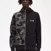 Contrast Zipped Hooded Men’s Sweatshirts