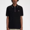 Crepe Pique Zip Neck Men’s Polo Shirt Crepe Pique Zip Neck Men’s Polo Shirt