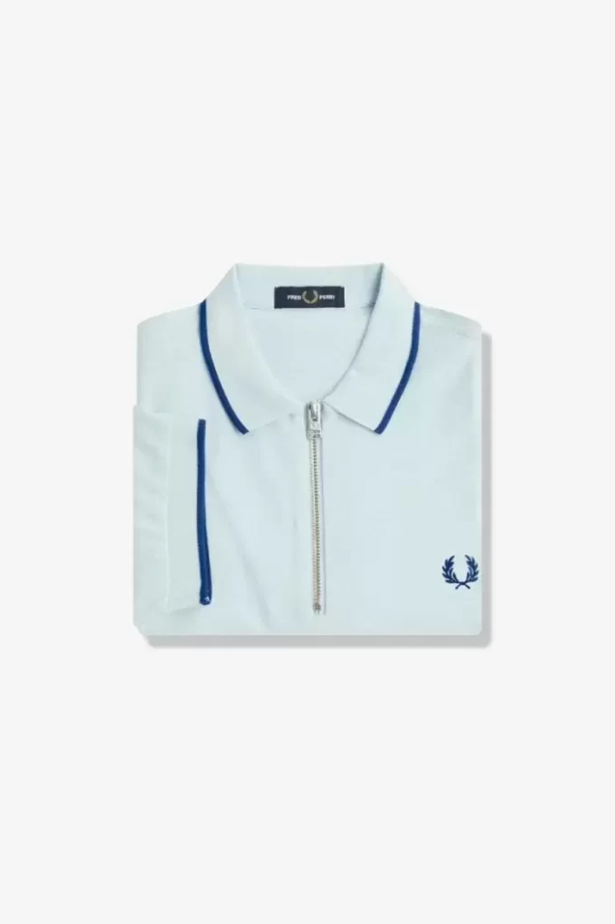 Crepe Pique Zip Neck Men’s Polo Shirt Crepe Pique Zip Neck Men’s Polo Shirt