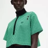 Cropped Gingham Piqué Women’s Polo Shirt Cropped Gingham Piqué Women’s Polo Shirt
