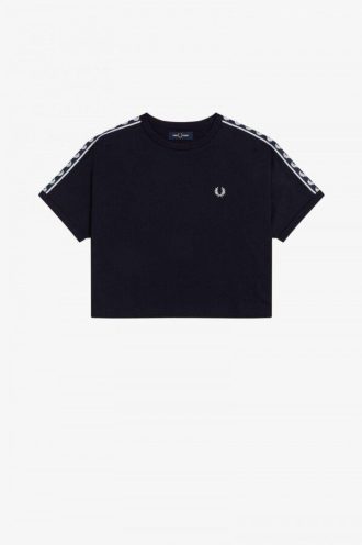 Cropped Taped Ringer T Shirts