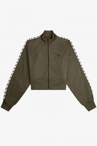 Cropped Taped Track Jackets
