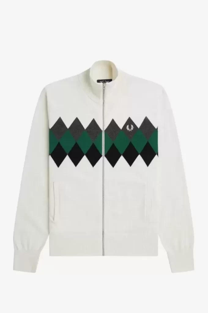 Diamond Intarsia Men’s Cardigan Diamond Intarsia Men’s Cardigan