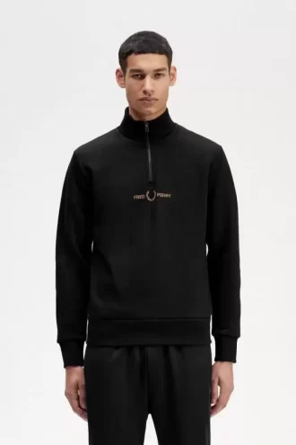 Double Graphic Half Zip Men’s Sweatshirts
