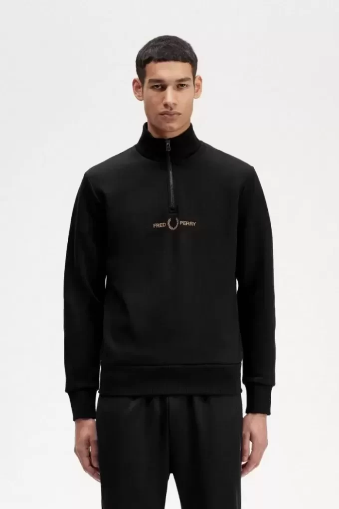 Double Graphic Half Zip Men’s Sweatshirts