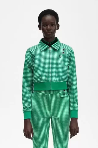 Embroidered Gingham Women’s Jackets