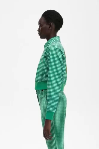 Embroidered Gingham Women’s Jackets