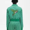 Embroidered Gingham Women’s Jackets Embroidered Gingham Women’s Jackets