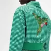 Embroidered Gingham Women’s Jackets Embroidered Gingham Women’s Jackets