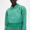 Embroidered Gingham Women’s Jackets Embroidered Gingham Women’s Jackets
