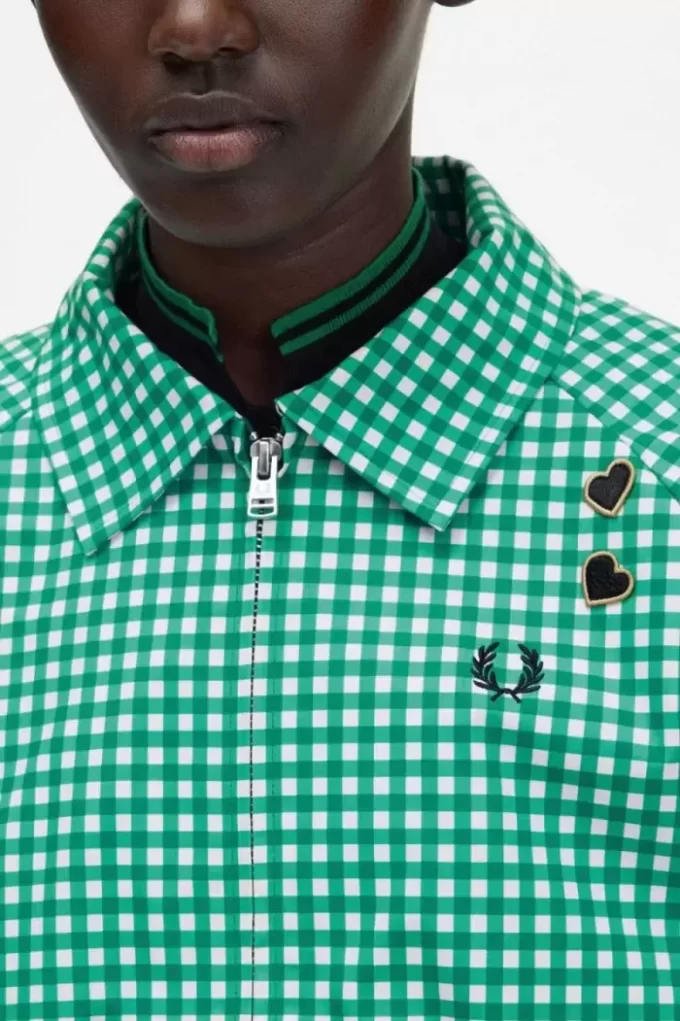 Embroidered Gingham Women’s Jackets Embroidered Gingham Women’s Jackets
