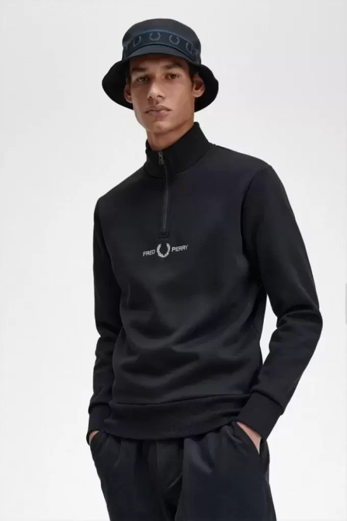 Embroidered Half Zip Men’s Sweatshirts Embroidered Half Zip Men’s Sweatshirts