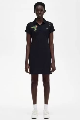Embroidered Piqué Women’s Dress