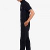 Fine Stripe Funnel Neck Polo Shirts