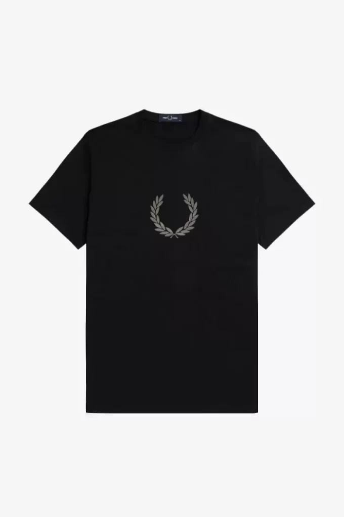 Flocked Laurel Wreath Men’s T-Shirt Flocked Laurel Wreath Men’s T-Shirt