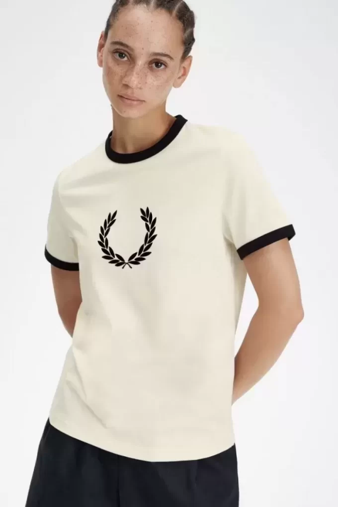 Flocked Laurel Wreath Women’s T-Shirt Flocked Laurel Wreath Women’s T-Shirt