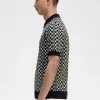 Glitch Chequerboard Knitted Men’s Shirt Glitch Chequerboard Knitted Men’s Shirt