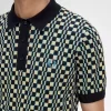 Glitch Chequerboard Knitted Men’s Shirt Glitch Chequerboard Knitted Men’s Shirt