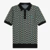 Glitch Chequerboard Knitted Men’s Shirt Glitch Chequerboard Knitted Men’s Shirt