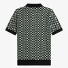 Glitch Chequerboard Knitted Men’s Shirt Glitch Chequerboard Knitted Men’s Shirt