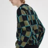 Glitch Chequerboard Men’s Cardigan Glitch Chequerboard Men’s Cardigan