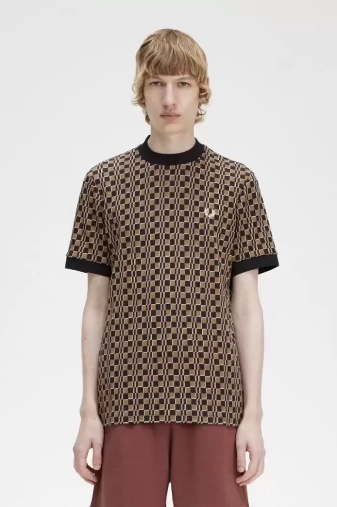 Glitch Chequerboard Men’s T-Shirt