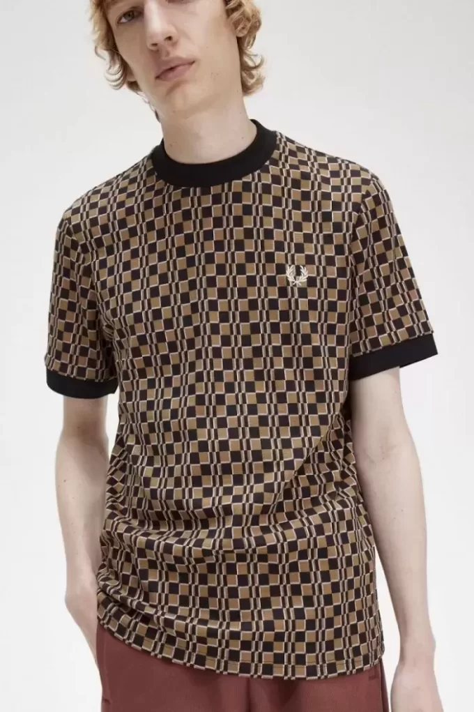 Glitch Chequerboard Men’s T-Shirt