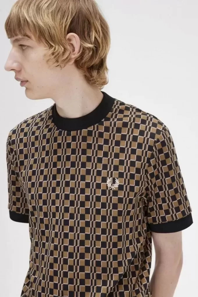 Glitch Chequerboard Men’s T-Shirt