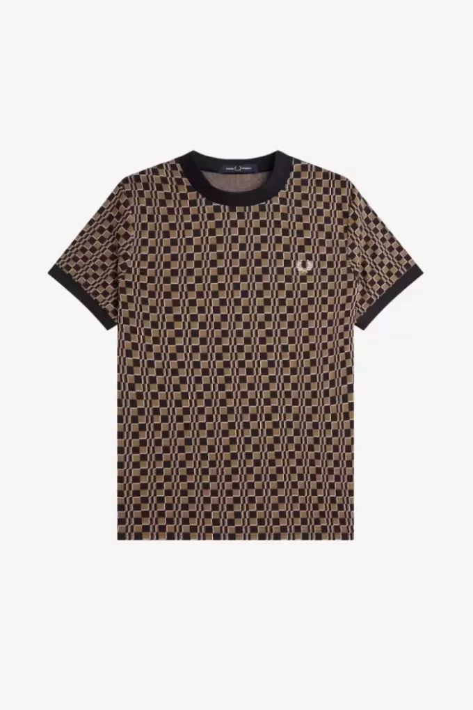 Glitch Chequerboard Men’s T-Shirt