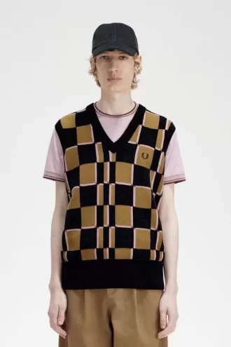 Glitch Chequerboard Men’s Tanks