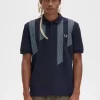 Glitch Stripe Men’s Polo Shirt Glitch Stripe Men’s Polo Shirt