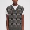 Glitch Tartan Knitted Men’s Tanks Glitch Tartan Knitted Men’s Tanks
