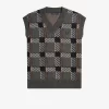 Glitch Tartan Knitted Men’s Tanks Glitch Tartan Knitted Men’s Tanks
