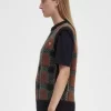 Glitch Tartan Knitted Women’s Tanks Glitch Tartan Knitted Women’s Tanks