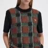 Glitch Tartan Knitted Women’s Tanks Glitch Tartan Knitted Women’s Tanks