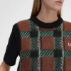 Glitch Tartan Knitted Women’s Tanks Glitch Tartan Knitted Women’s Tanks