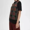 Glitch Tartan Knitted Women’s Tanks Glitch Tartan Knitted Women’s Tanks